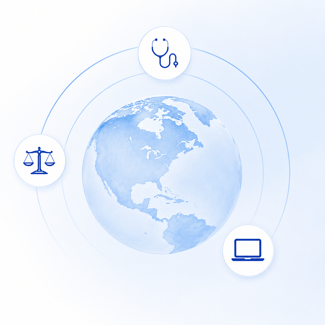 Who is CME Online globe illustration
